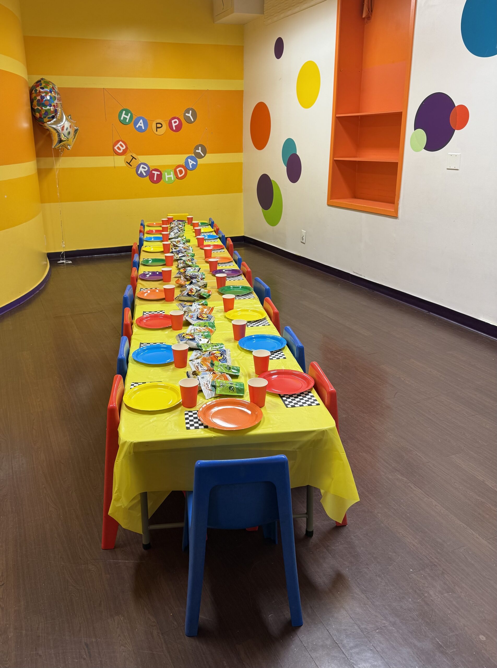 Kids birthday party room at Jodi's Gym on the Upper East Side